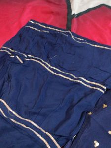 Dark Blue Sharara Kurta Set