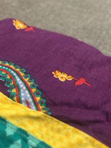 2 Floral Cotton 3/4th Sleeves Colared Kurti