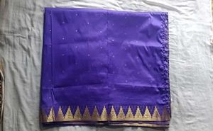 Purple Silk Saree
