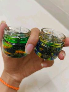 4 Mini Scented Decorative Galaxy Candles