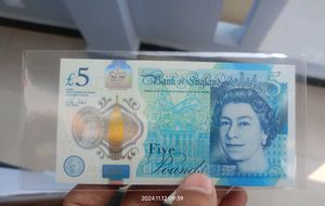 England Currency Note Unc Condition