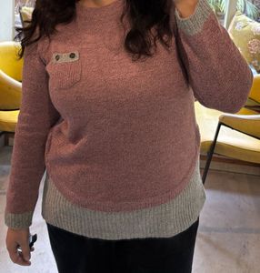 Pocket Detail Knit Sweater