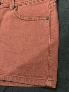 Abelloni denim mini shorts