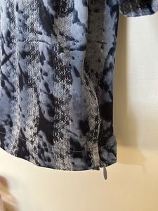 Marie Claire Printed Collared Crop Top