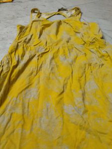 Yellow Sundress with Open Back