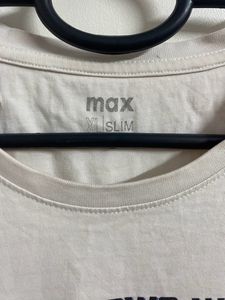 Max White Aesthetic T-shirt