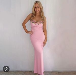 Pink maxi dress
