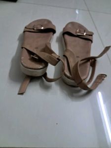 Tan Buckle Sandals