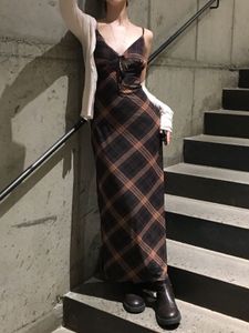 plaid checkered bodycon dress