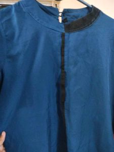 Elegant Blue Tunic Top