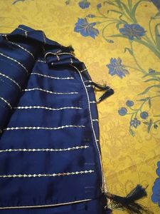 Elegant Navy Blue Saree