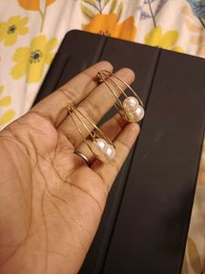 Strictly No Coun And Swap Beautiful Pearl Hoops