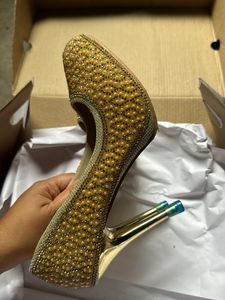 Golden Bridal Heels. Will Fit Size 38-39
