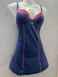 Corset Padded Blue Mini One Piece