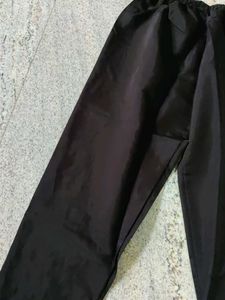 Black Casual Wide-Leg Pants