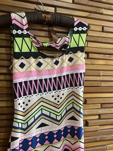 Funky Pattern Mini Dress