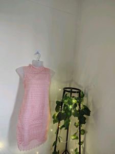 Peach/Pink Westside Midi Dress