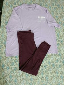 Lavender Tee & Legging Set