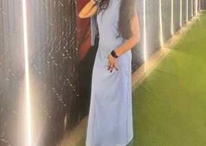 Elegant Blue Maxi Dress