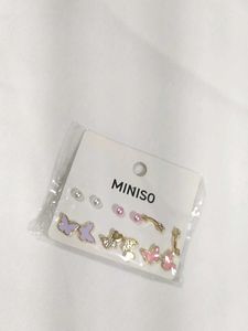 Miniso Butterfly Stud Earring Set