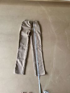 Boys Beige Elastic Waist Casual Chino Pants