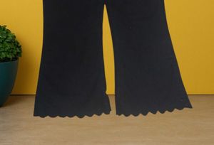 N@68 Size-34 Black Flared Pants