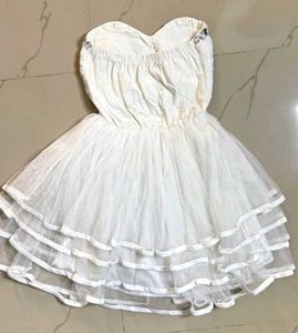 White Tulle Party Dress