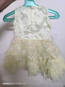Good Fabric Lemon Yellow Colour Frock
