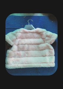 Baby Girls Pink Faux Fur Vest