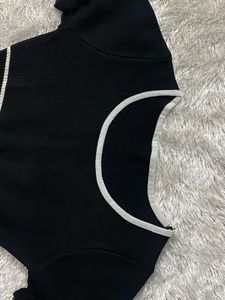 Black Dress With White Piping