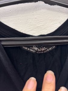 Black Graphic Tank Dress