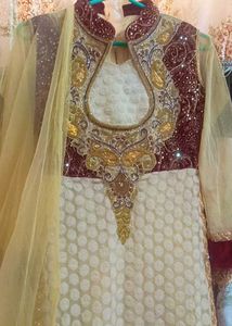 Elegant Embroidered Anarkali Suit