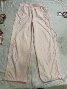 Light Pink Barbie Drawstring Parachute Pants