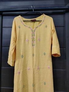 yellow kurti