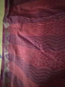 Elegant Orange &amp; Gold Saree