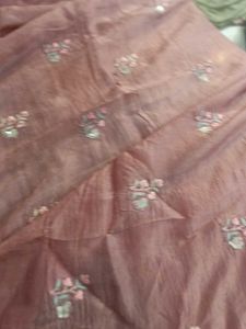 Embroidered Saree (Marginal Issue)