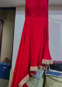 Partywear Dress With Dupatta And Jacket