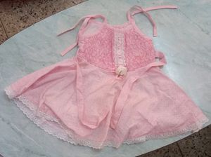 Full Embroidery Worked Sleeveless Frock.