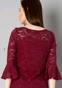 Red Lace Top