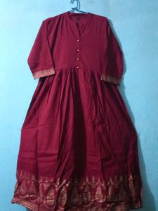Shree Cr Taaj Mehroon Kuti With Decthable Jacket