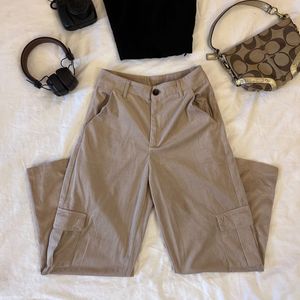 SHEIN Soft Corduroy Cargo Trousers