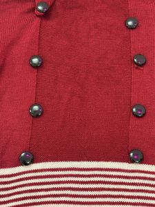 Striped Turtleneck Sweater Dress