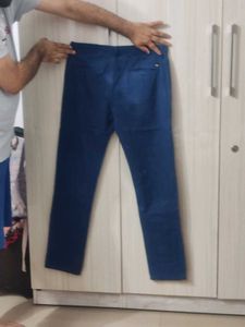 Blue Cotton Pants