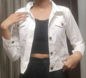 White Denim Jacket Women