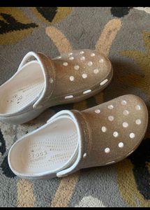 Gold Toned Crocs