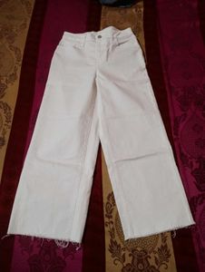White Wide Leg Jeans
