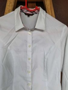 White Combo Button Shirts (Set of 2)