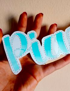 🟥CUSTOMISABLE CALLIGRAPHY NAME STICKER ❤️❤️