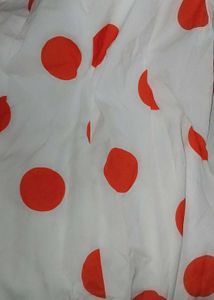 Vintage-Inspired Red Polka Dot Skirt