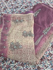 New Mirror And Squance Worked Saree